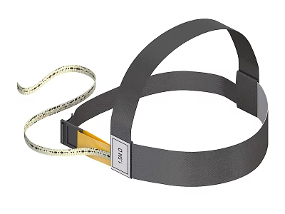 Black Utility Measuring Strap With Yellow Tape And SD Label For Accurate Measurement 3d model
