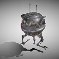 modern robot detection robot 3d model