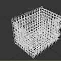 Gray Grid Style Storage Basket with Colorful Files and Magazine Organizer