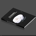 Chanel Fashion Book With White Flower Cover Design And Luxury Theme