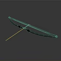 Black Modern Hunting Bow With Red Laser Sight For Accurate Shooting Use