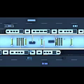 Modern Transportation Rail Transportation Subway Section Display 3d model