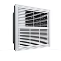 White Slatted Ventilation Grille With Grid Design For Home Ventilation System 3d model