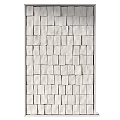 Two Textured Wall Decor Panels Featuring Square Pattern Design For Interior 3d model