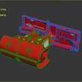 Red VIBRO-KING Industrial Components Patented Mechanical Parts With High Quality Durable Design