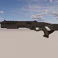 Shotgun Sci-Fi Razor Shooting Gun 3d model