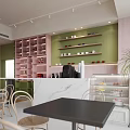Modern Living Room Interior With Large Windows City View Chandelier Colorful Sofas And Area Rugs