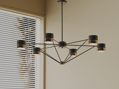 Modern chandelier 3d model