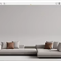 Modern Multiplayer Sofa 3d model