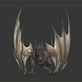 Mythical 3D Dragon Model With Detailed Wings Scales And Aggressive Pose 3d model