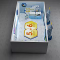 China Youth Academy 5 Plus 6 Science Exhibition Booth With Interactive Displays 3d model