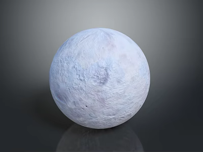 Wood And Stone Artisanal Sphere Decor With Textured Surface And Natural Finish 3d model