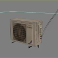 GREE Air Conditioner Fan Mounted on Metal Stand with Power Cord
