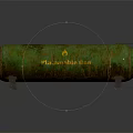Green Rusted Cylindrical Flammable Liquid Storage Tank Industrial Equipment on Metal Stands