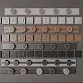 Modern socket switch socket 3d model