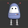 Robot Assistant Small Robot Butler 3d model