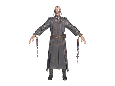 male wizard game character model