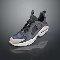 Modern Casual Style Sneakers Featuring Mesh Upper Blue Gray Beige Color And White Sole Design