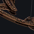 Composite Bow and Arrow Retro Bow Old Bow Medieval Bow Mechanical Bow Low Face Low Number Low Model Simple Model Game Movie Level Realism 3d model