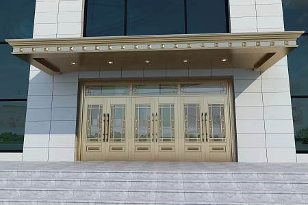 new chinese style gate 3d model