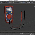 Universal Meter Digital Universal Meter Electric Meter Test Meter Instrumentation Low Face Number Low Model Simple Model Game Sub-era Film and Television Level Super Realism 3d model