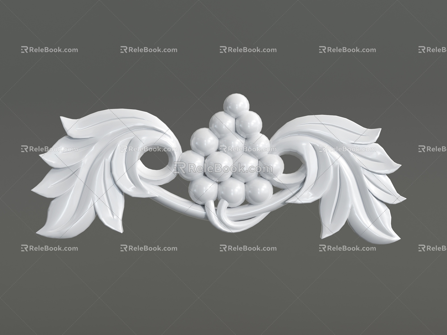 European-style gypsum carving 3d model