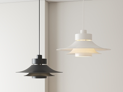 Nordic flying saucer chandelier 3d model