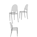 Modern Acrylic Leisure Chairs In Transparent Black And Brown Stylish Color Designs