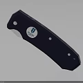 Folding Utility Knife With Serrated Blade Blue Handle And True Utility Logo