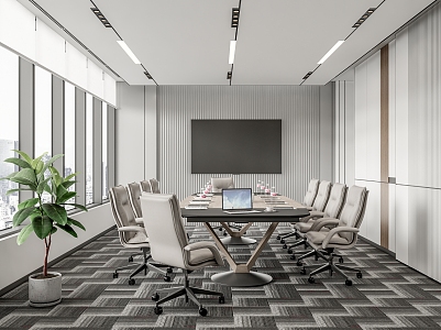 Modern Meeting Room Meeting Room Meeting Table and Chair 3d model