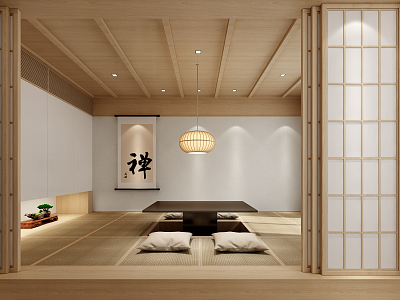 Japanese Tatami Bedroom Tatami 3d model