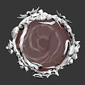 Decorative Wine Glass With Intricate Patterns And Red Liquid In Transparent Base