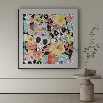 modern decorative painting 3d model