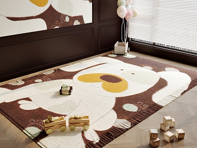 Modern children's carpet 3d model