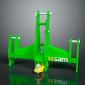 Durable Green Sam Playground Equipment With Sturdy Frame And Yellow Seat