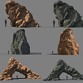 Varied Shaped Garden Rock Ornaments With Natural Color Tones For Landscaping