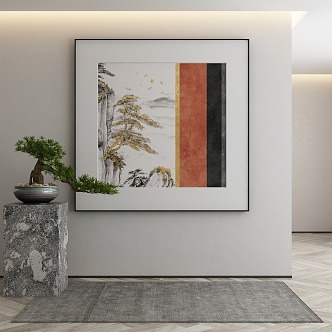 New Chinese Decorative Painting 3d model