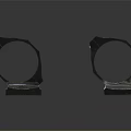 Metallic Hexagonal Ring Mechanical Parts With Base Holes And COO Logo