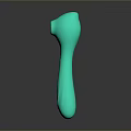 Green Silicone Vibrator With Smooth Handle And Ergonomic Design Product