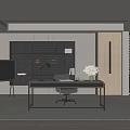 Modern study 3d model