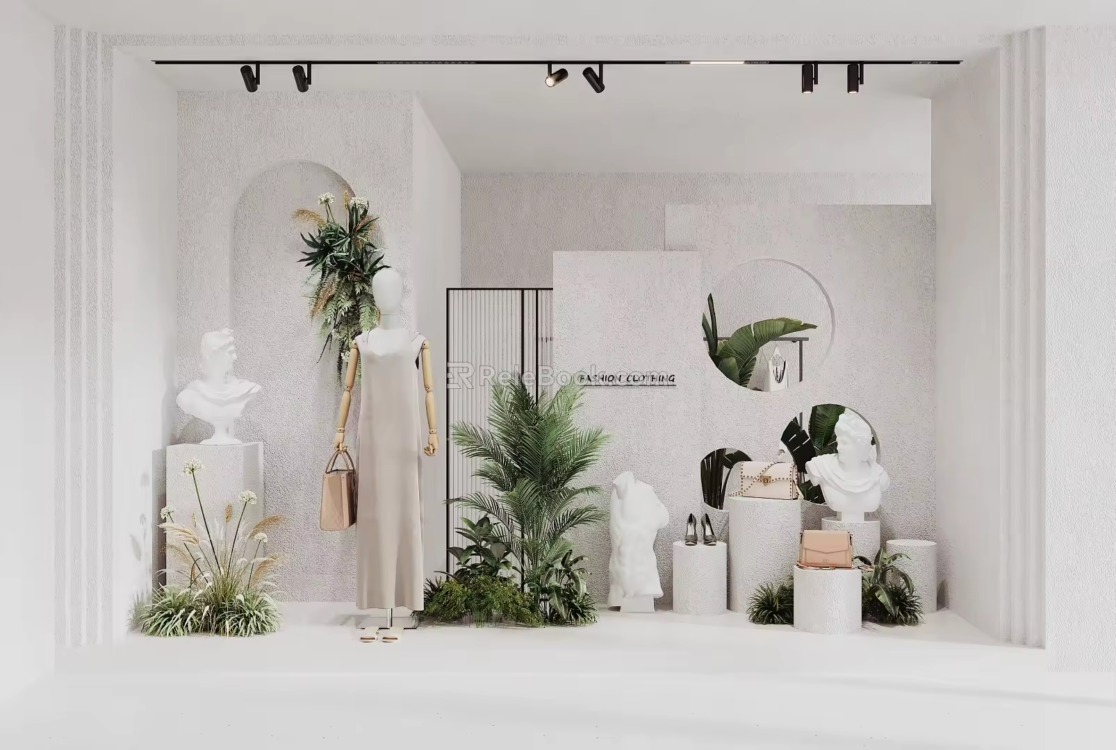 Modern Window Clothing Store Window 3d model