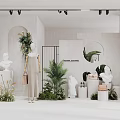 Modern Window Clothing Store Window 3d model