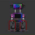 Modern dance machine game machine large game machine coin-operated game machine 3d model