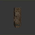 Military Armored Tank With Six Wheels Camouflage Paint Turret And Machine Gun