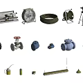 Industrial Equipment Collection Featuring Lathes Drills Valves Pumps And Mechanical Tools