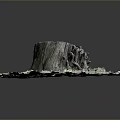 Wooden Tree Stump With Stone Base And Natural Moss Covered Ground