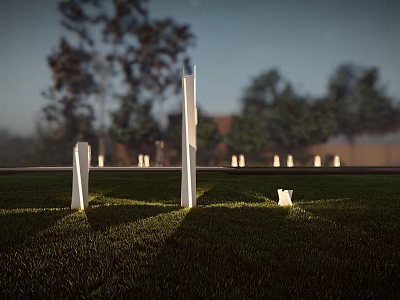 outdoor lamp lawn lamp street lamp post lamp 3d model