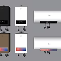 Midea Home Water Heaters With Various Colors And Designs Wall Mounted Digital Display Panels