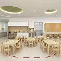 Spacious Bright Kindergarten Classroom With Wooden Furniture And Piano