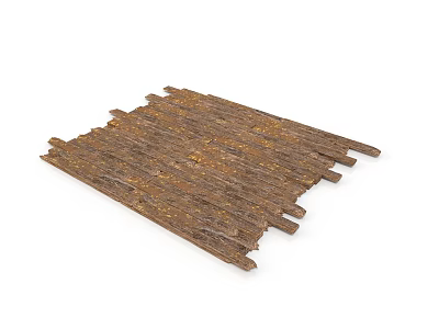 Architectural Wooden Slats Material Neatly Arranged With Natural Texture For Wall Decoration 3d model